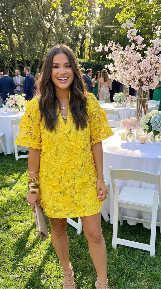 Lulu Mini Dress - Lemon Drop