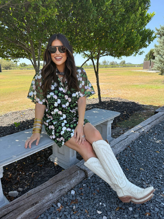 Lulu Mini Dress - Vine