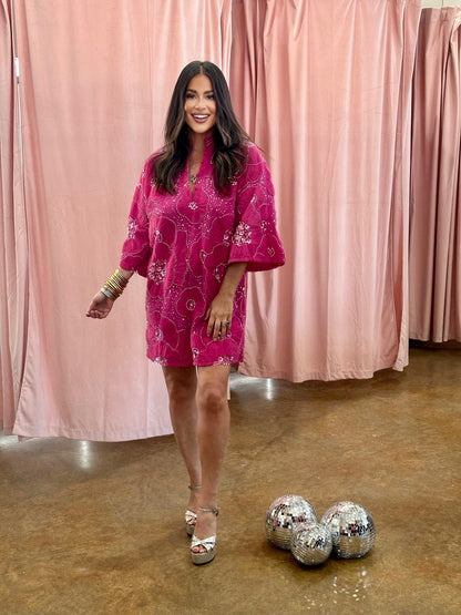 Madison Tunic Dress - Berry