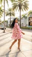 Wren Mini Dress - Cherry Blossom