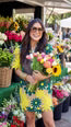 Lulu Short Sleeve Mini Caftan- Daffodil
