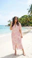 She She Sequin Midi Dress - Blush